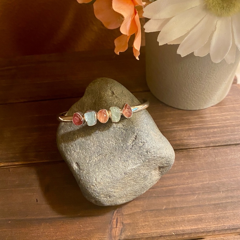 *SOLD* Sterling Amethyst & Blue Topaz Bracelet 🌻